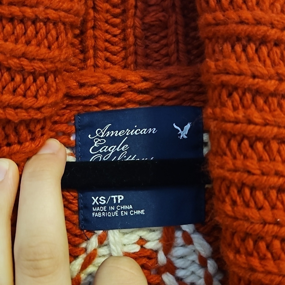 Red American Eagle Knit Sweater Size XS - Picture 3 of 5